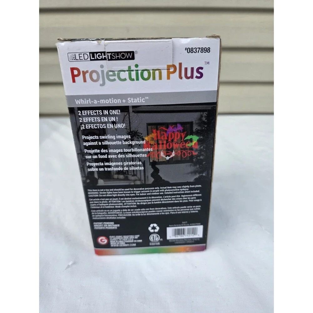 Halloween SpotLight Kaleidoscope LED Projection Swirling Lighting Effect —-995
